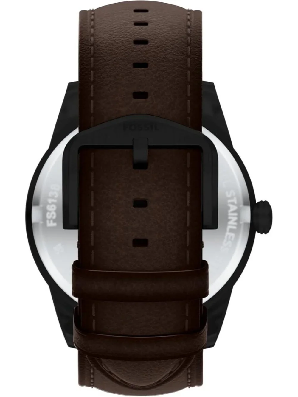 Men's Brown/Black Pearson Multifunction Leather Strap Waterproof Wrist Watch